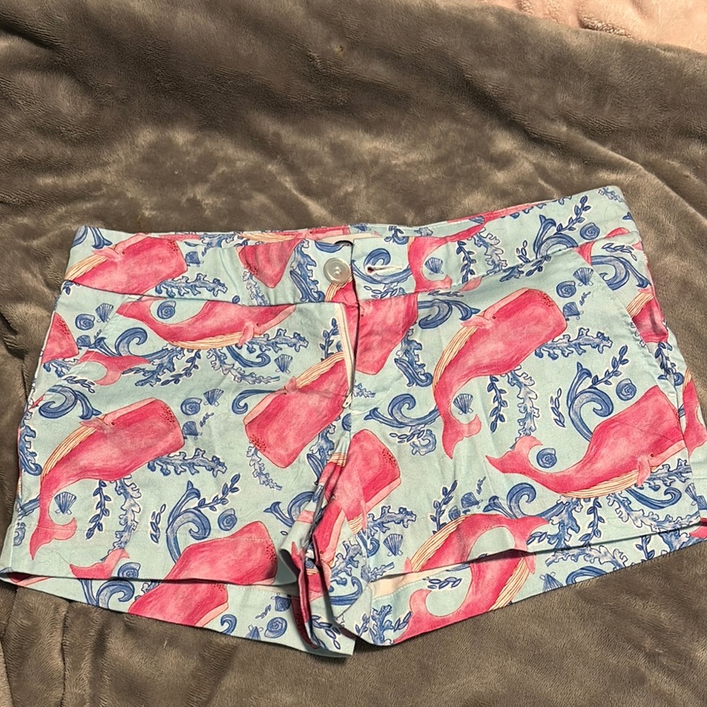 Kaeli Smith High Waist Pink and Blue Shorts